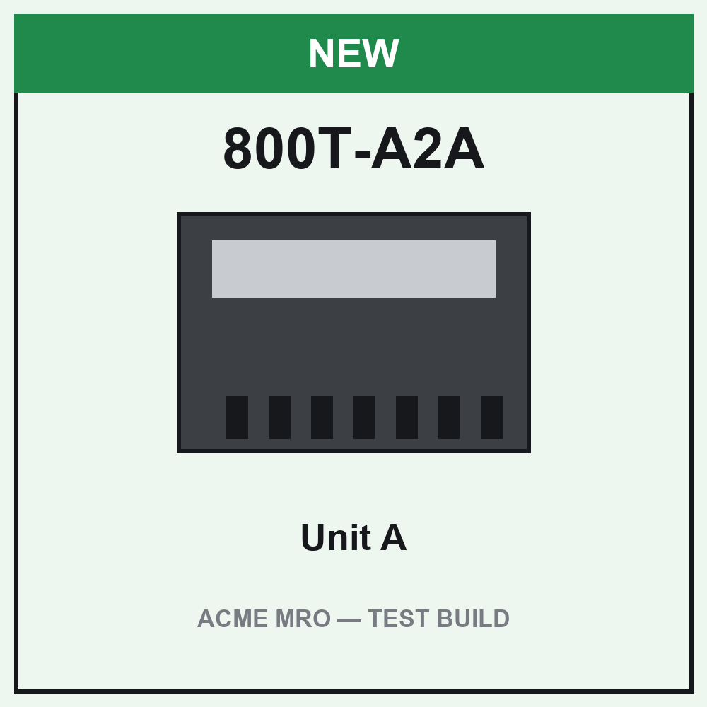 800T-A2A pushbutton