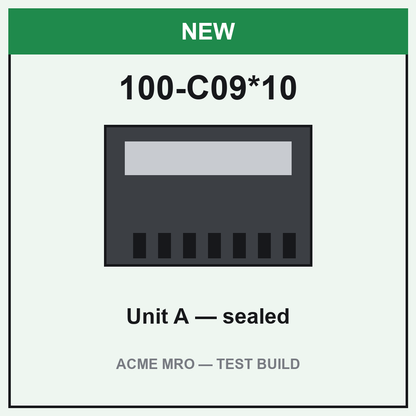 100-C09*10 Unit A — sealed
